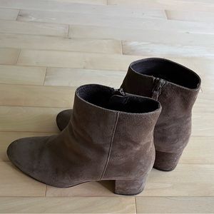 JCrew Hadley Brown Suede Ankle Booties